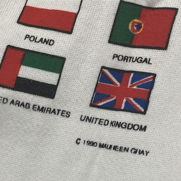 Vintage Operation Desert Storm Mens Sweatshirt Extra Large White 1991 90s USA - Picture 9 of 9